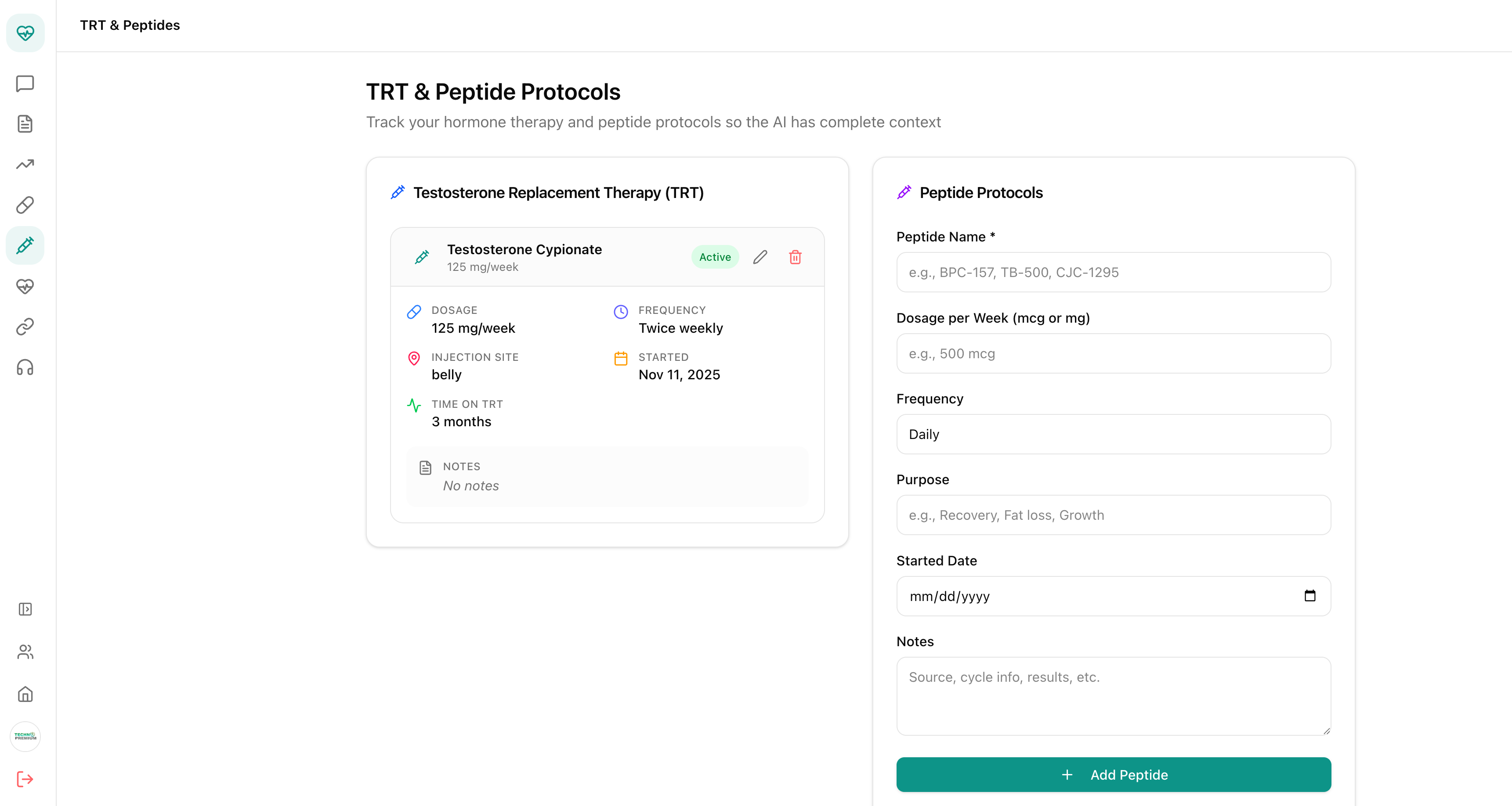 TRT & Peptide Protocols